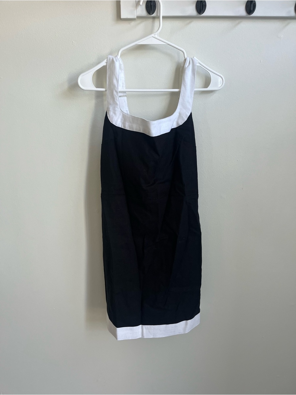 Abercrombie & Fitch Black and White Contrast Linen Dress for Women